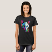 Colorful Tonkinese kat T-shirt (Voorkant volledig)