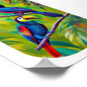 Colorful Toucan Bird Art Poster (Hoek)