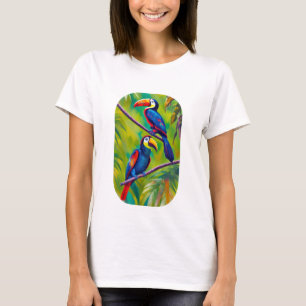 Colorful Toucan Bird Art T-shirt