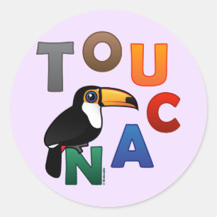 Colorful Toucan Ronde Sticker