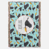 Colorful Toucan Tropical Bird Pattern Deken (Voorkant Verticaal)