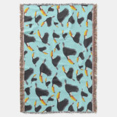Colorful Toucan Tropical Bird Pattern Deken (Voorkant Verticaal)
