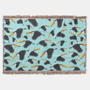 Colorful Toucan Tropical Bird Pattern Deken