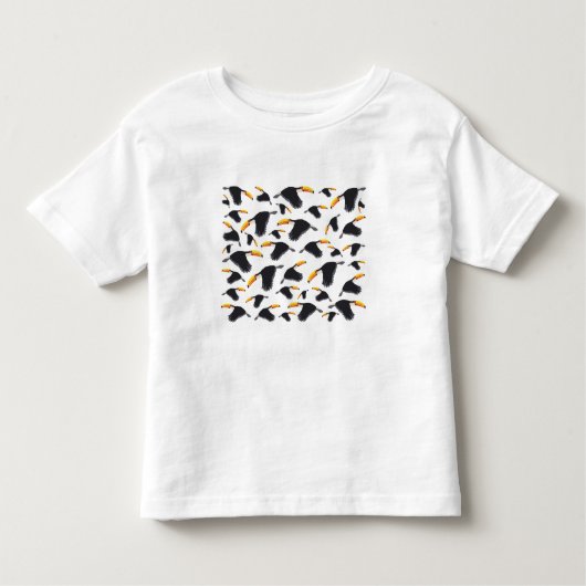 Colorful Toucan Tropical Bird Pattern Kinder Shirts (Voorkant)