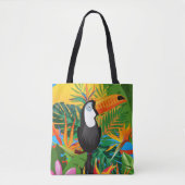 Colorful Toucan Tropical Rainforest Canvas tas (Voorkant)