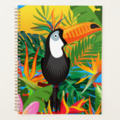 Colorful Toucan Tropical Rainforest Planner Book (Voorkant)