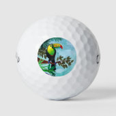 Colorful Toucan tropical regenwoud Golfballen (Voorkant)