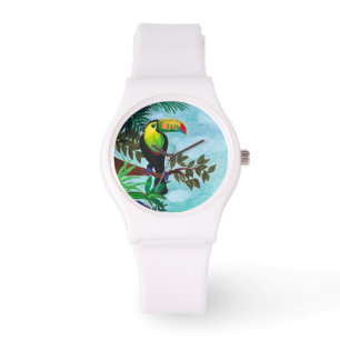 Colorful Toucan tropical regenwoud Horloge