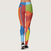 Colorful Toucan Vibes Abstract Leggings (Dos)