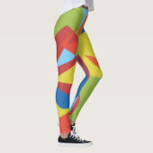 Colorful Toucan Vibes Abstract Leggings (Droite)