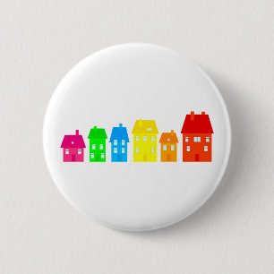 Colorful Town Ronde Button 5,7 Cm
