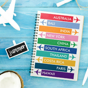 Colorful Travel Bucket List Notitieboek