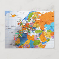 Colorful Travel Map