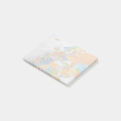 Colorful Travel Map Post-it® Notes (Schuin)