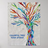 Colorful Tree Yoga Studio Poster (Voorkant)