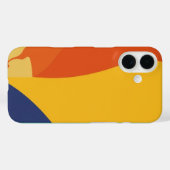 Colorful Trendy Modern iPhone Case  (Achterkant (horizontaal))