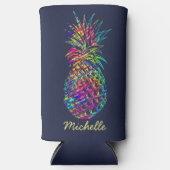 Colorful Trendy Tropical Pineapple Personalized (Voorkant)