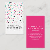 Colorful Triangle Confetti Pattern Visitekaartje (Voorkant / Achterkant)