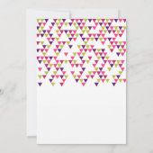 Colorful Triangle Pattern Bridal Shower Uitnodigin Kaart (Achterkant)