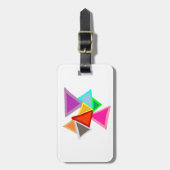 Colorful Triangles  Bagagelabel (Voorkant verticaal)