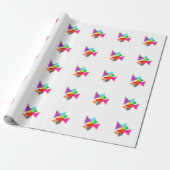 Colorful Triangles  Cadeaupapier (Uitgerold)