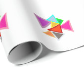 Colorful Triangles  Cadeaupapier (Rol Hoek)