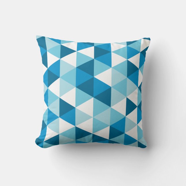 Colorful Triangles Patroon Kussen (Voorkant)