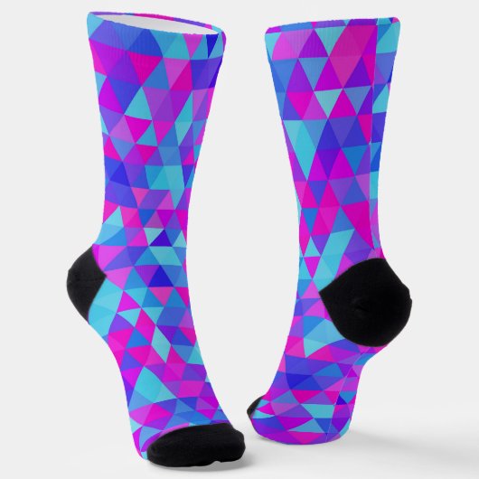 Colorful Triangles Socks Sokken (Gebogen)