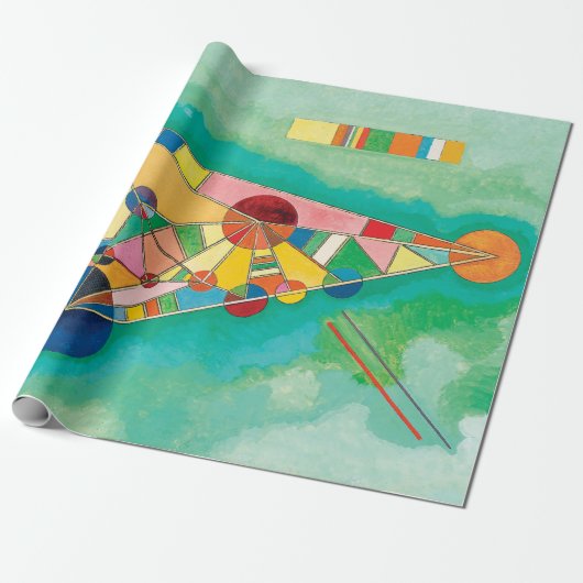 Colorful Triangles van Wassily Kandinsky Cadeaupapier (Uitgerold)