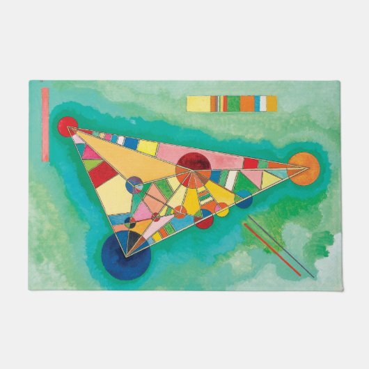 Colorful Triangles van Wassily Kandinsky Deurmat (Voorkant)