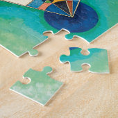 Colorful Triangles van Wassily Kandinsky Legpuzzel (Zijkant)