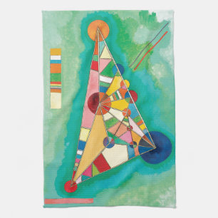 Colorful Triangles van Wassily Kandinsky Theedoek
