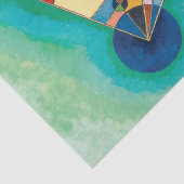 Colorful Triangles van Wassily Kandinsky Tissuepapier (Detail)