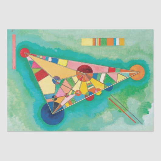 Colorful Triangles van Wassily Kandinsky Tissuepapier (Voorkant)