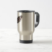 Colorful Tribal Flying Owl Reisbeker (Voorkant rechts)