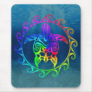 Colorful Tribal Turtle Muismat