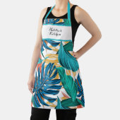 Colorful Tropical Banana Leaf Print Schort (Insitu)