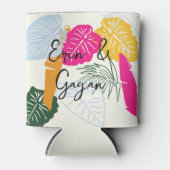 Colorful Tropical Blikjeskoeler (Voorkant)