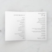 Colorful Tropical Floral Folded Wedding Programme Programma (Binnen)