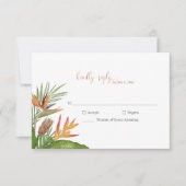 Colorful Tropical Floral Wedding RSVP (Devant)