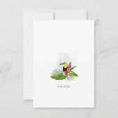 Colorful Tropical Floral Wedding RSVP (Dos)