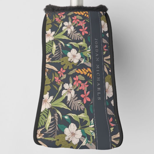 Colorful Tropical Flower Pattern Golfheadcover (Draai 90)