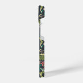 Colorful Tropical Flower Pattern iPhone Hoesje (Linkerkant)