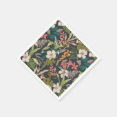 Colorful Tropical Flower Pattern Servet (Hoek)