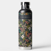 Colorful Tropical Flower Pattern Waterfles (Links)