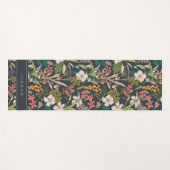Colorful Tropical Flower Pattern Yogamat (Voorkant (horizontaal))