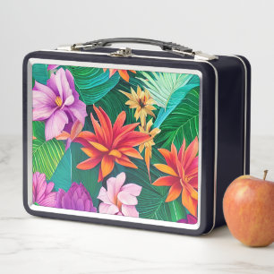 Colorful Tropical Flowers Patroon