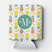 Colorful Tropical Fruit Pattern Blikjeskoeler (Achterkant)