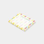 Colorful Tropical Fruit Pattern Post-it® Notes (Schuin)
