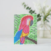 Colorful Tropical Macaw Briefkaart (Staand voorkant)